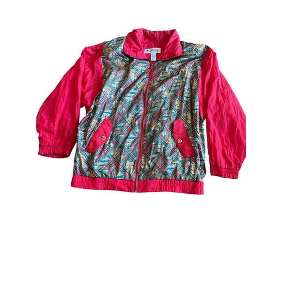 Lavon red green gold lined track suit jogging suit size Large - Picture 8 of 15